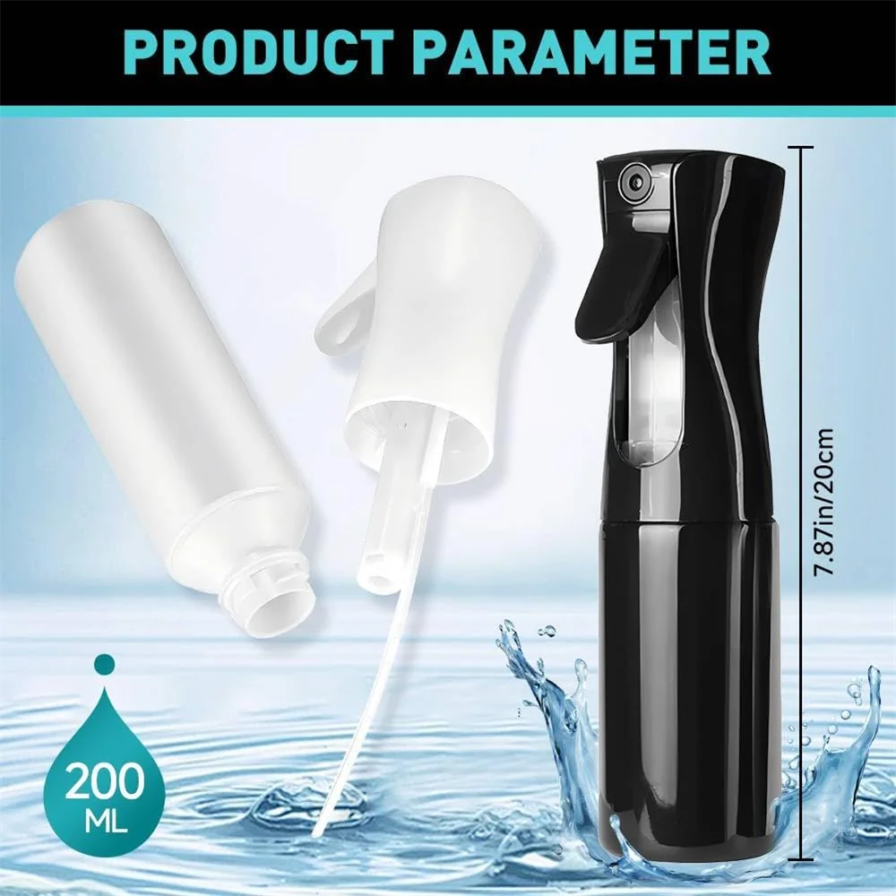 Hair Spray Bottle Refillable Fine Mist Styling Cleaning Garden Zpaxo