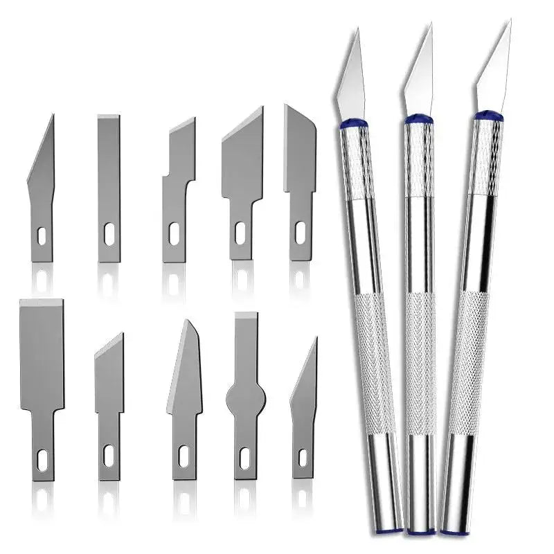 Aluminum Alloy Carving Knife Tool Metal Pen Art Seal Paper-cut Model