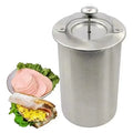 Kitchen 304 Stainless Steel Ham Press Maker Machine Round Shape Meat Press Mold With Thermometer, Meat Poultry Cooking Tools yij Zpaxo as show