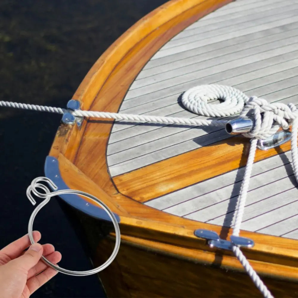 Stainless Steel Anchor Retrieval Ring Easy Installation Spare Parts Zpaxo