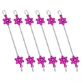 6 Metal Snowflake Ornament DIY Bead Crafts Christmas Tree Holiday