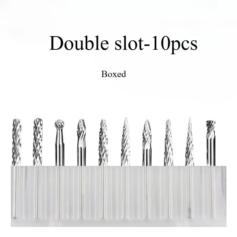 10/1pcs Tungsten Carbide Rotary File hard alloy rotary bur Drill Bit engraving cutter 3mm shank Grinding Head Zpaxo