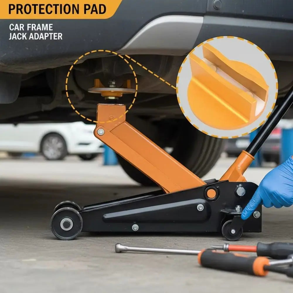 Aluminum Alloy Magnetic Car Jack Adapter Grooved Design Large Slotted Zpaxo