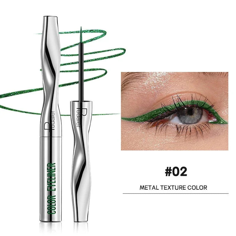 Colourful Eyeliner Liquid Waterproof Matte Pearllight Pen Long Zpaxo 02