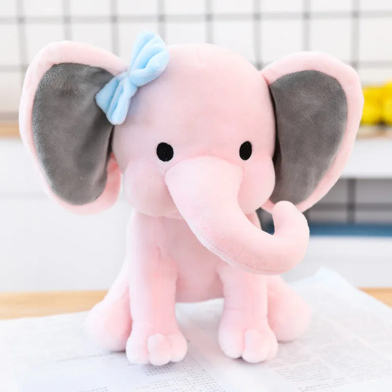 Comfort Sleeping Elephant Doll Pink Grey Plush Toy Children Birthday