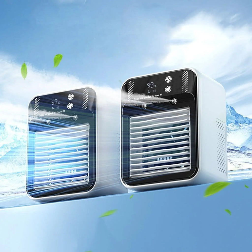 Air Cooler Portable Misting Fan Water Tank 2-Speed Mini Conditioner