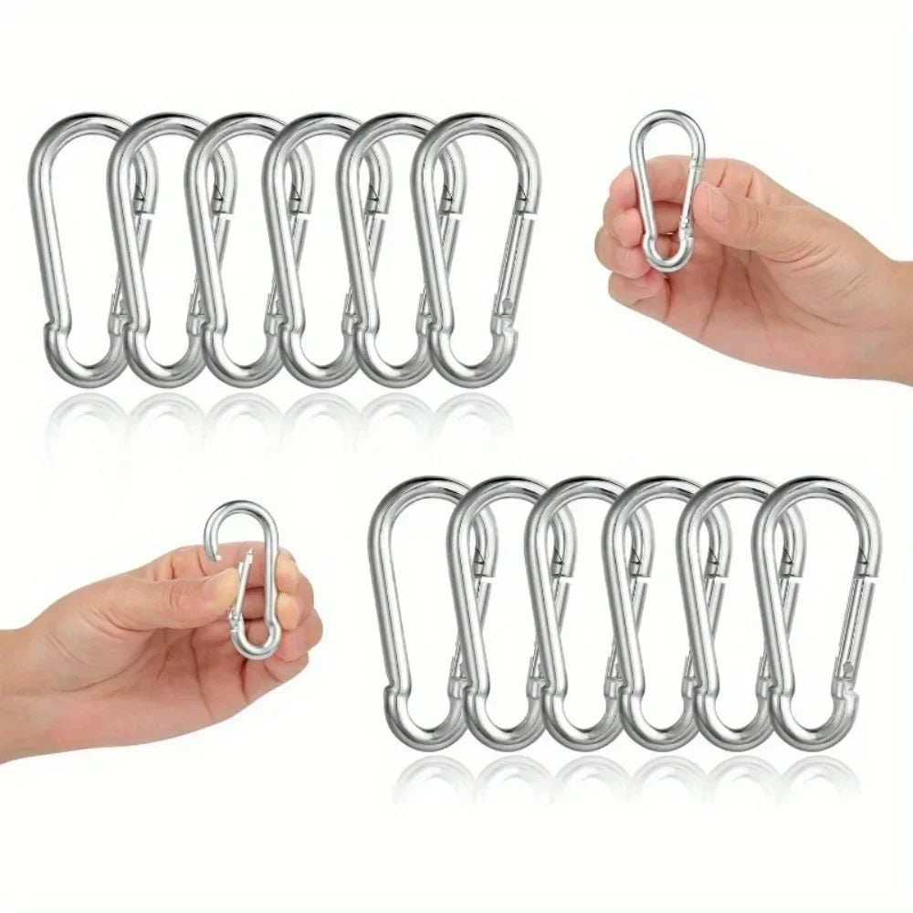 Stainless Steel Carabiner 6x60mm Load Capacity Rust-resistant
