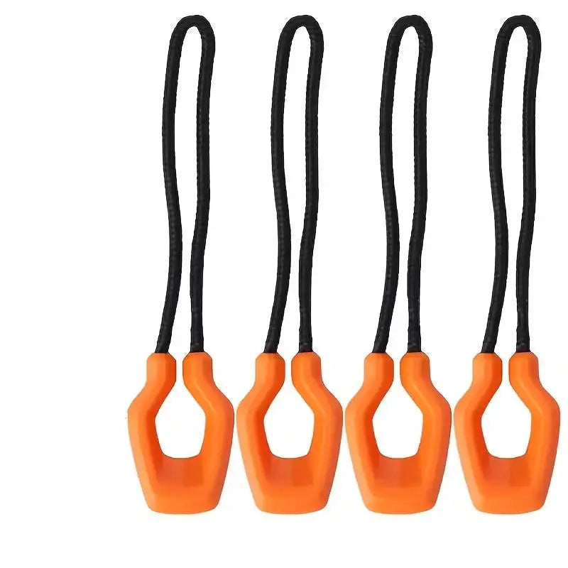 4pcs Stylish Zipper Pulls – Durable Extensions for Bags & Jackets, Handy Replacement Accessories Zpaxo