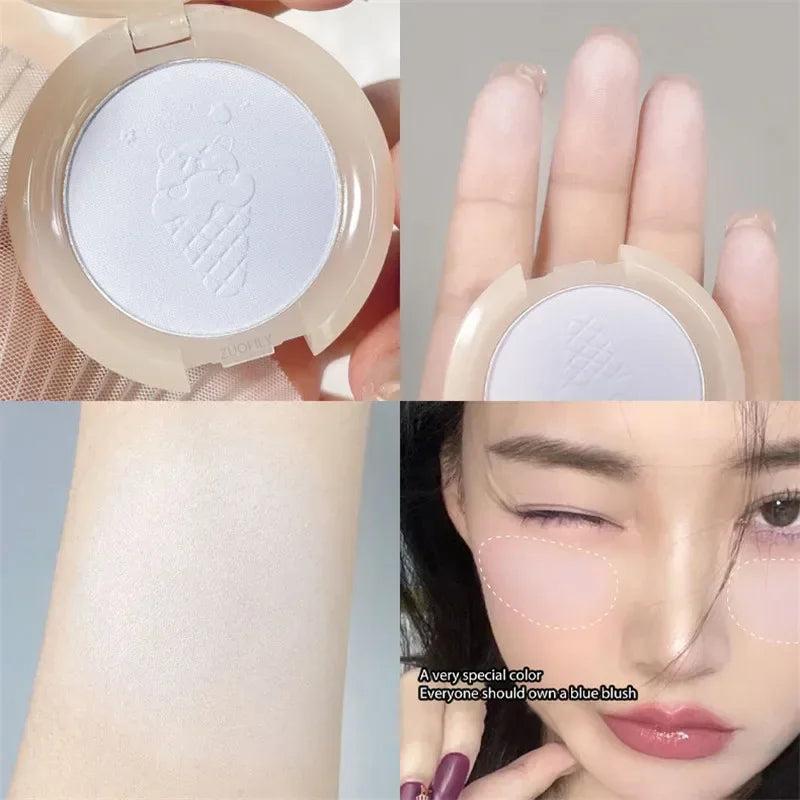 Monochrome Blush Face Mineral Pigment Peach Orange Nude Pink Blue Zpaxo