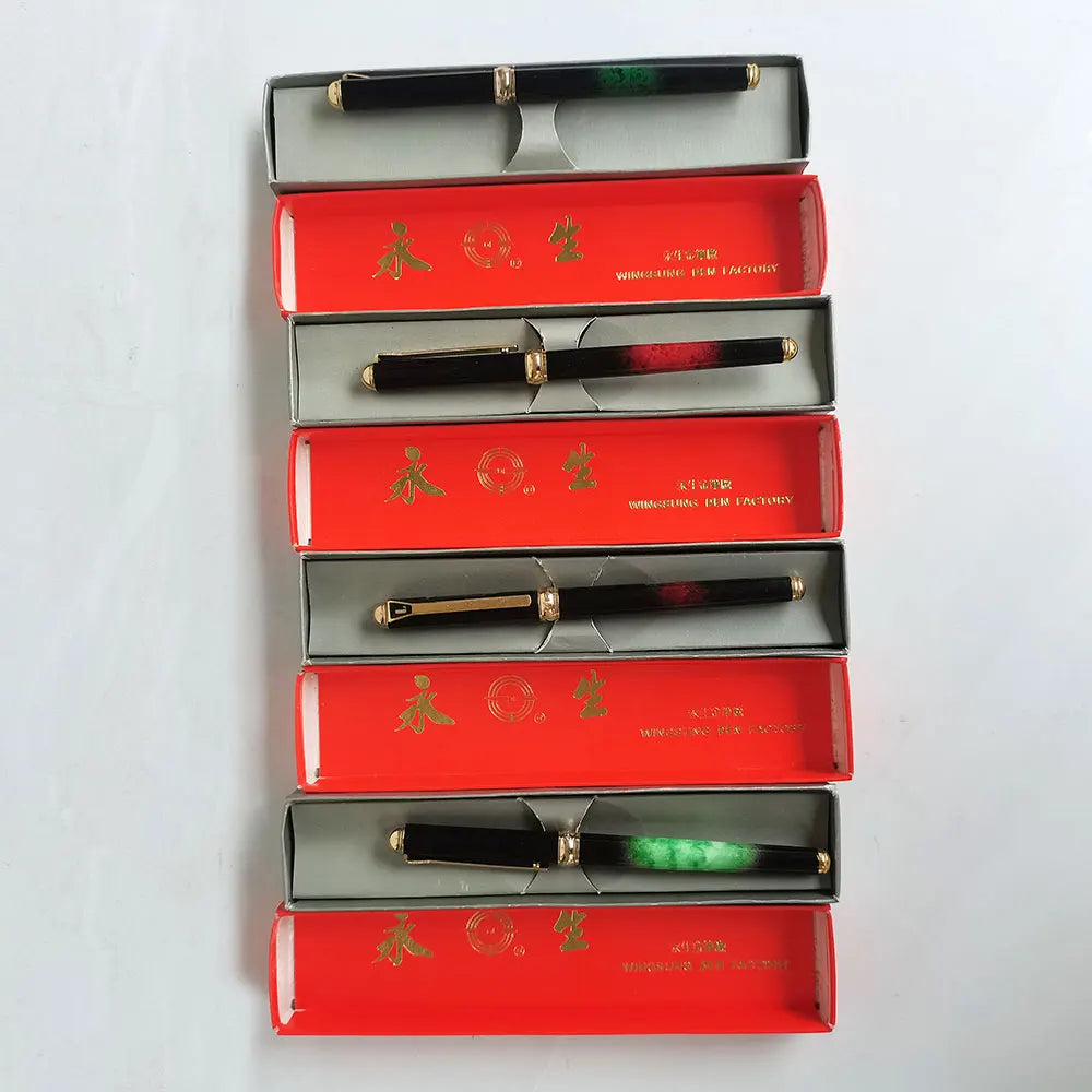 LUCKY Yong Sheng 528 Fountain Pen Fine Nib, Iridium Metal Bar, Good Writing Practice, Old Vintage, New Zpaxo