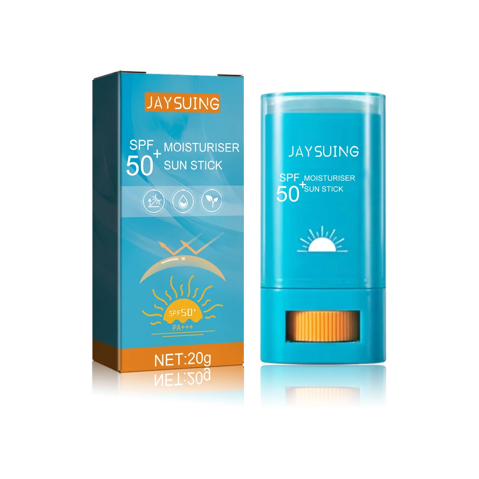 Jaysuing SPF50 Body Sunscreen Stick – UV & Antioxidant Protection Body Sunscreen Stick Zpaxo 20g 20g