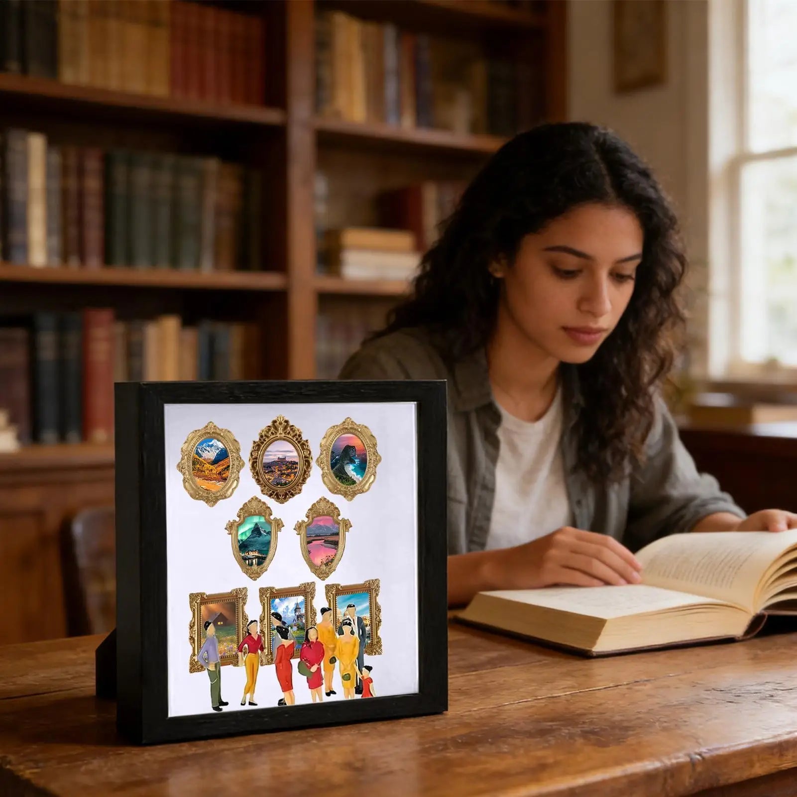 Shadow Box Display Case Picture Frame Memory Museum Silhouette