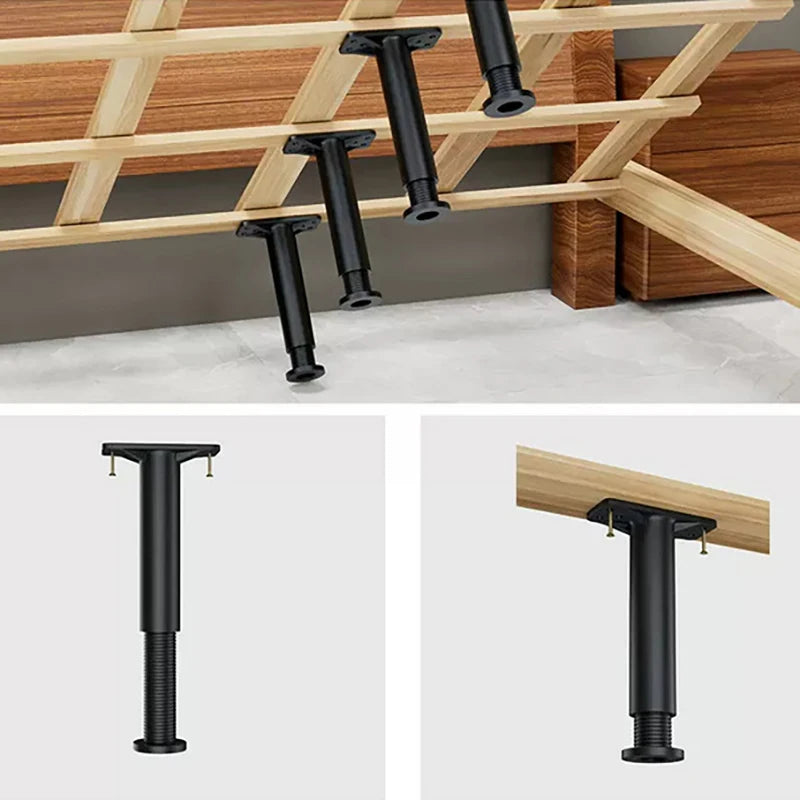Telescopic Adjustable Bed Beam Support Foot Reinforced Plastic Furniture Leg Sofa Leg Bed Bottom Load Bearing Bracket Zpaxo