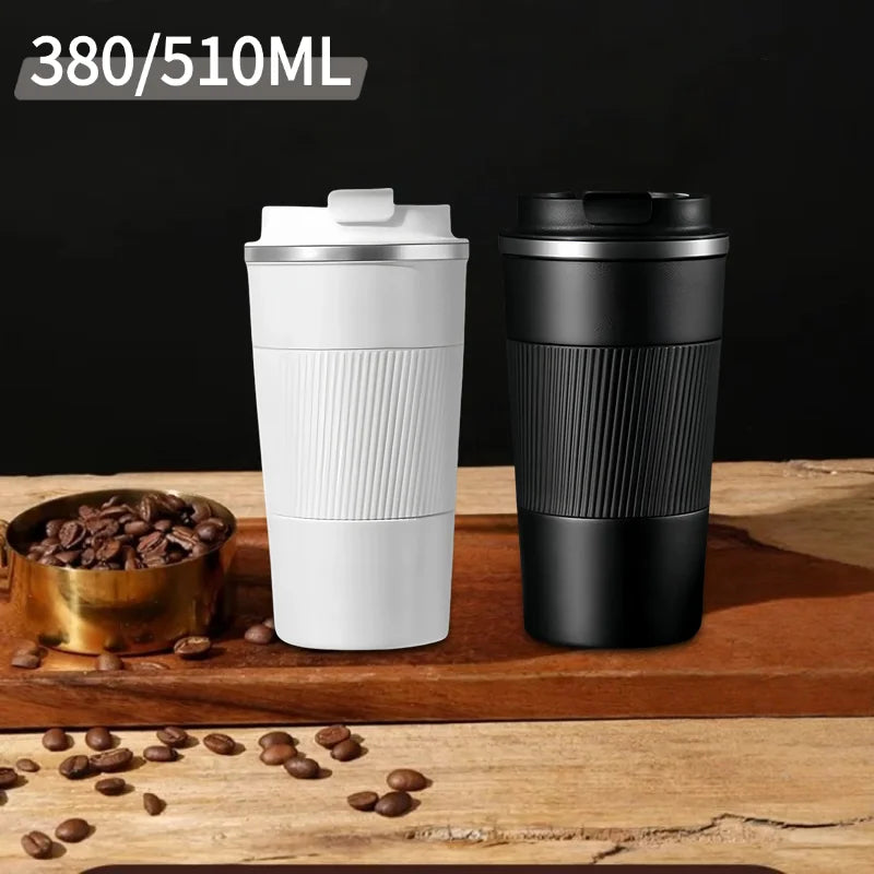 Stainless Steel Coffee Cup Thermal Mug Garrafa Caneca Non-slip Travel