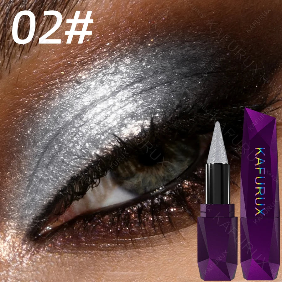 Metallic Brown Eyeshadow Pencil Glitter Silkworm Liner Pen Zpaxo 02
