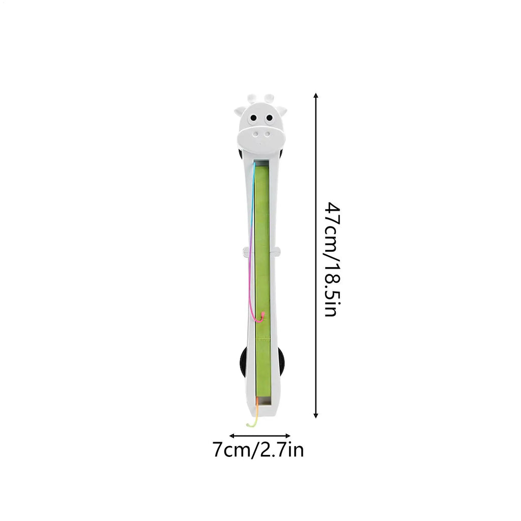 Fully automatic giraffe cat teasing machine, automatically tightens and throws ropes, allowing cats to relax and relieve boredom Zpaxo
