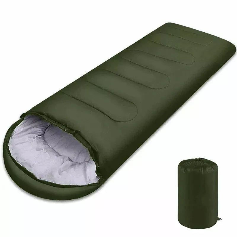 Camping Sleeping Bag Ultralight Waterproof 4 Season Warm Envelope Backpacking Sleeping Bags for Outdoor Traveling Hiking Zpaxo green