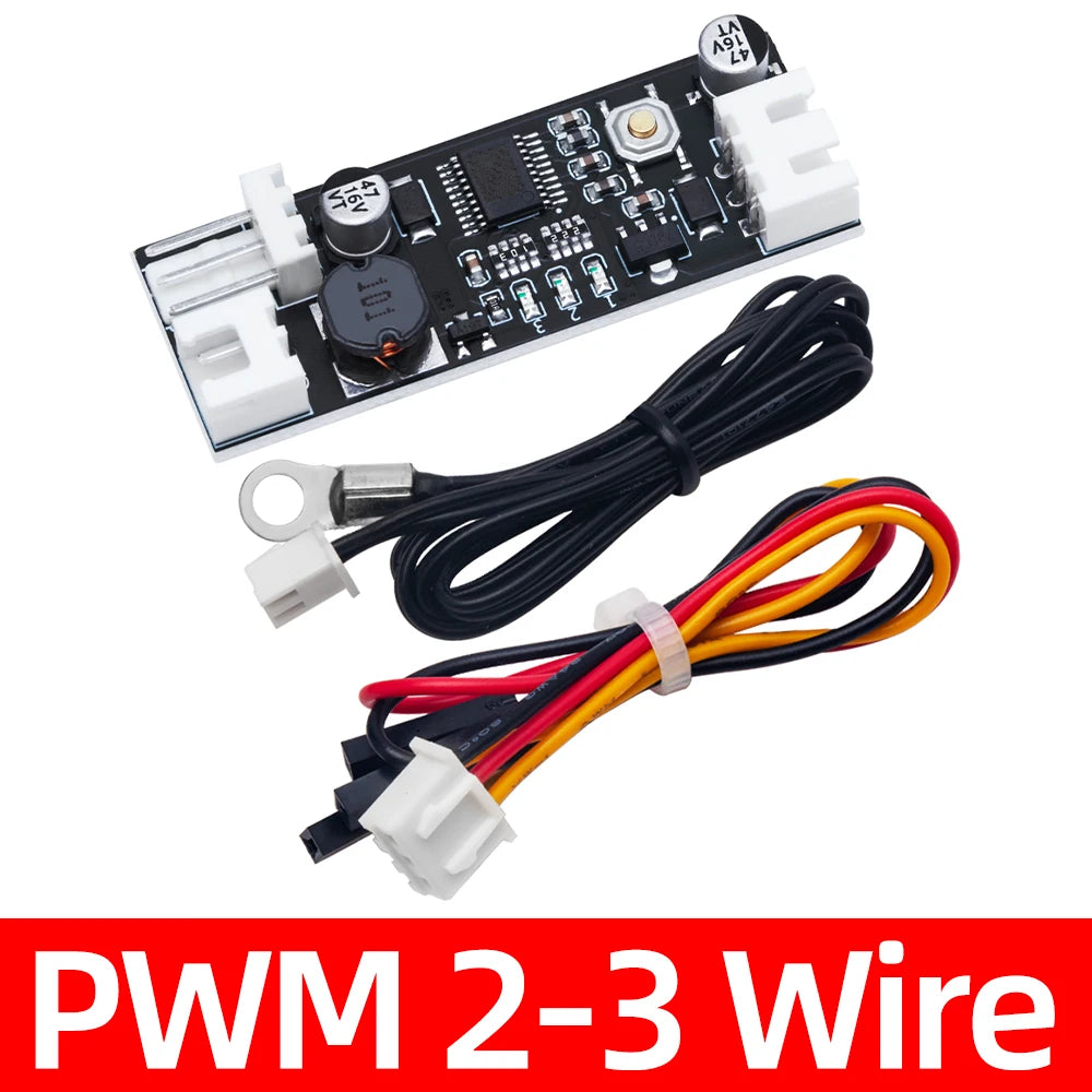 Single 12V 0 8A DC PWM 2-4 Wire Fan Temperature Control Speed Zpaxo PWM 2-3Wire