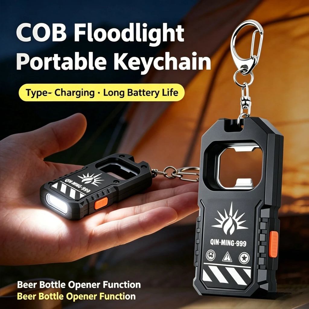 KDULIT Mini COB Keychain Flashlight – Type-C Rechargeable Torch