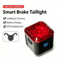 Cycling Waterproof Intelligent Sensing Brake Taillights Bicycle Taillights Type-c Charging Highway Mountain Night Bike Taillight Zpaxo Seat bow 02