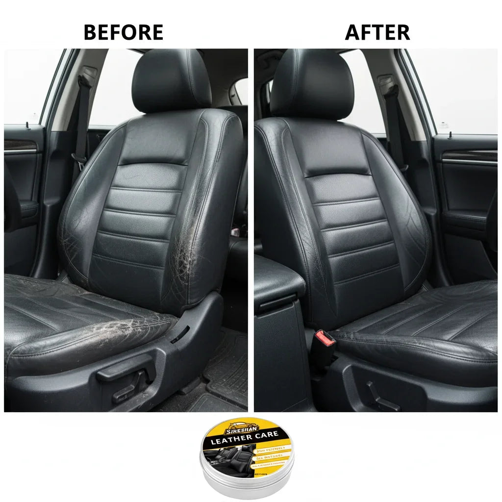 Auto Car Interior Cleaner Cream Natural Odorless Leather Conditioner Balm Universal for All Colors Protect Nourish Car Seats Zpaxo