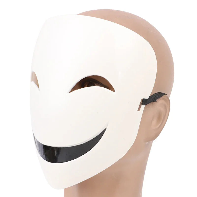 1Pcs Cosplay Mask Adults Japanese Anime Black White Visible Adjustable Mask Helmet Cosplay 21.5cm*17cm*6cm Zpaxo