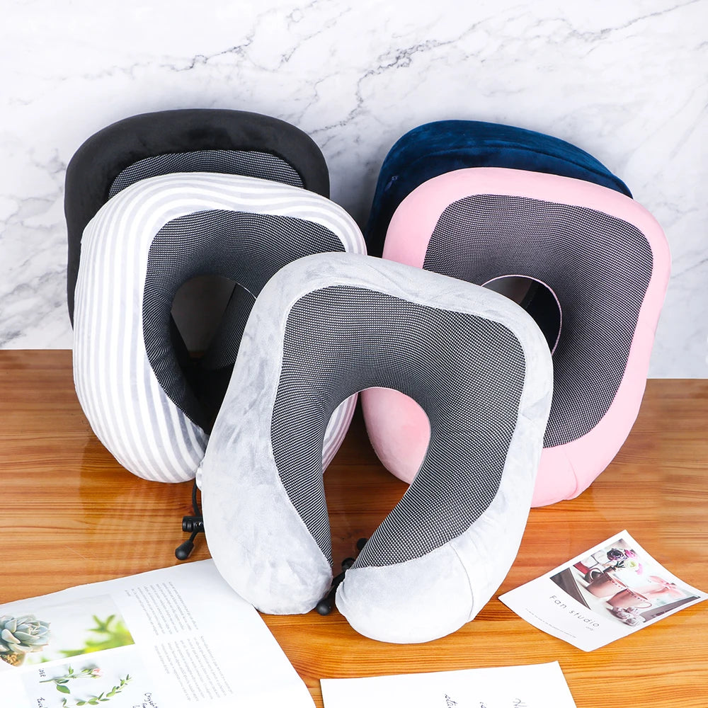U Shaped Neck Cervical Airplane Pillow Soft Travel Healthcare Cushion Zpaxo