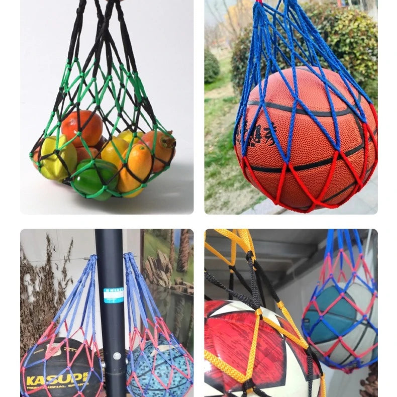 Adjustable Ball Stroage Bag Hanging Reusable String Bag with Hook Toys and Poultry Fruit Holder Zpaxo