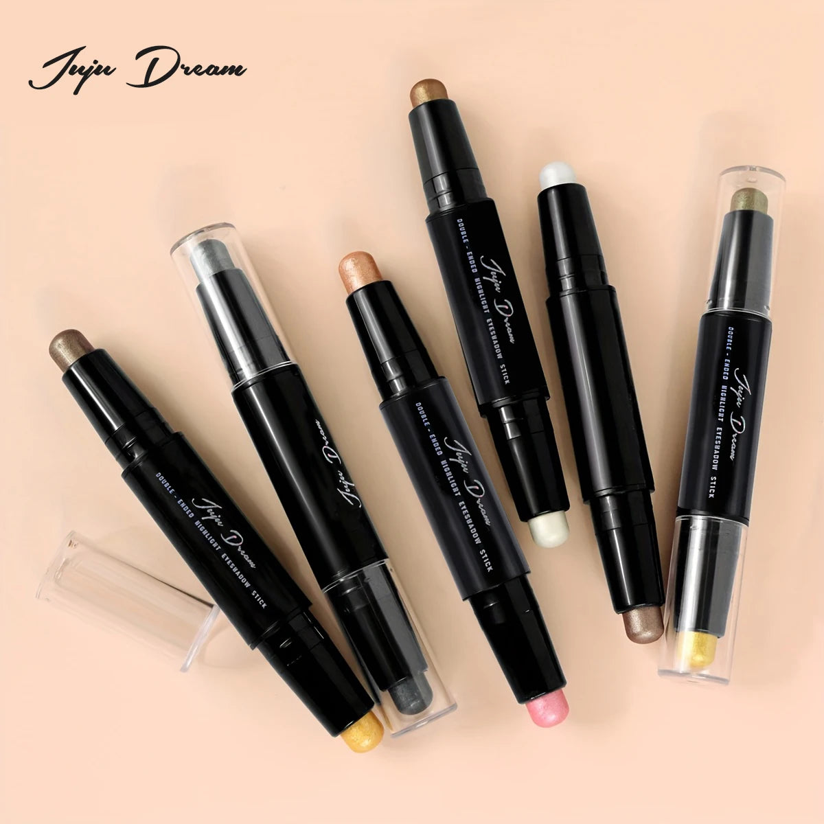 Waterproof Eyeshadow Stick (Dual-Ended) - Easy-to-Blend, Long-Lasting, Crease-Resistant Shimmer Eyeshadow Pencil Zpaxo