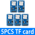 1PCS/5PCS Micro SD/TF Card Reader Module: SPI Interface with Level Shifter Chip for Arduino Compatible Zpaxo 5pcs