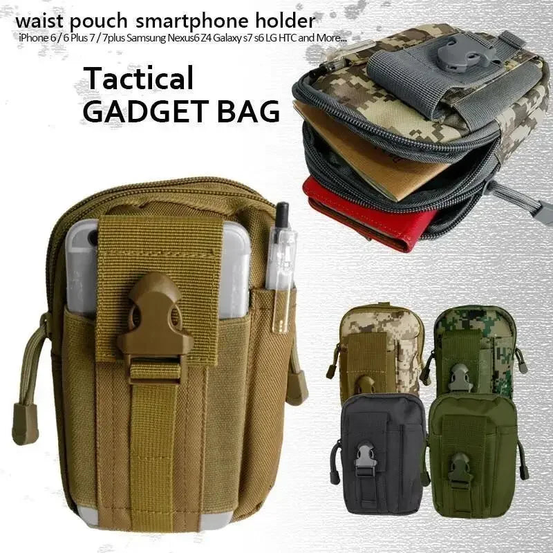 Outdoor Molle Tactical Waist Pouch 1000D Nylon Fanny Bag Men Sport