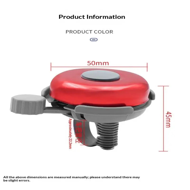 Aluminum Alloy Bike Bell – Handlebar Mount Bicycle Horn