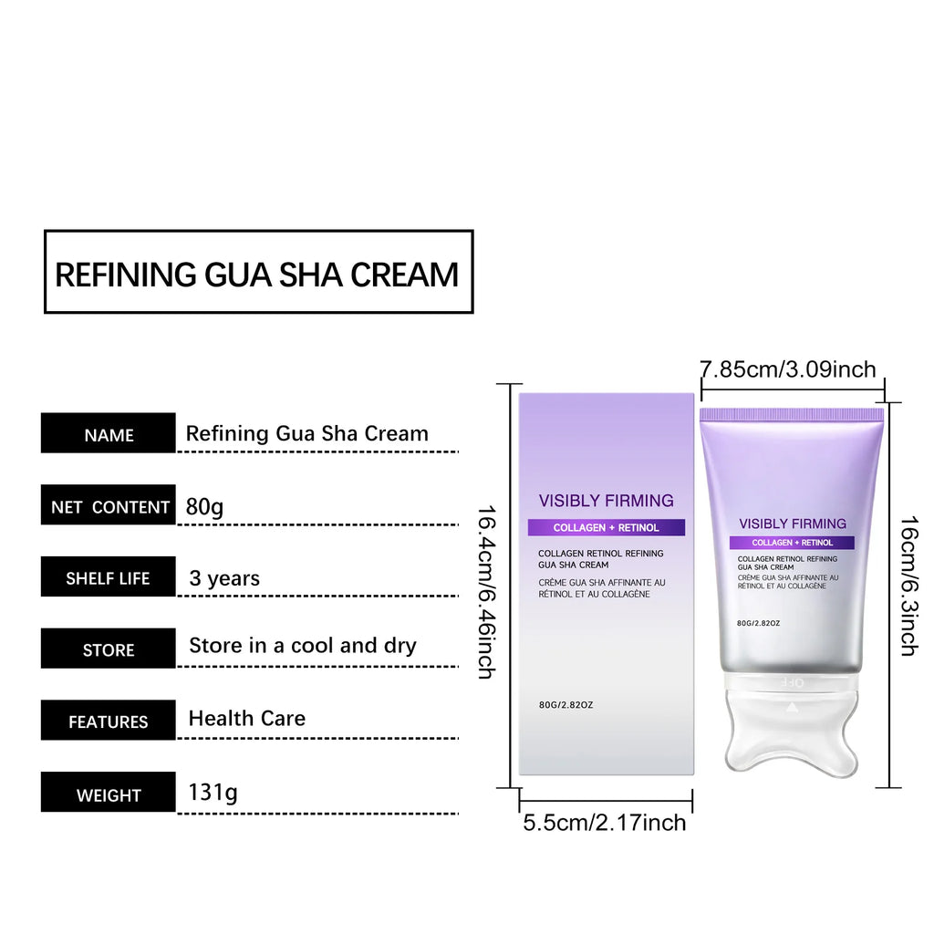 Retinol Collagen Gua Sha Lifting Face Cream 80g – Firms & Contours Lifting Face Cream Zpaxo