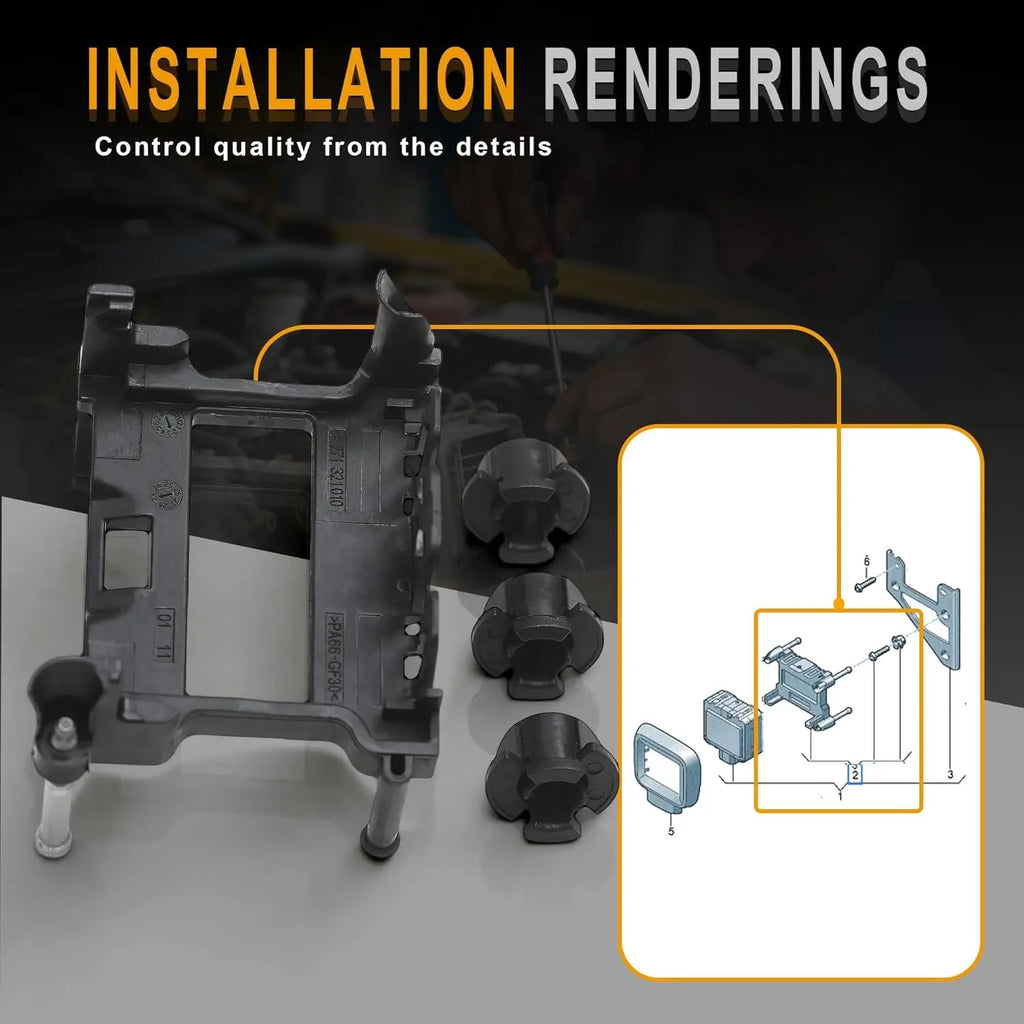 ACC Radar Sensor Bracket – VW, Audi, Alfa Romeo & Jeep Fit
