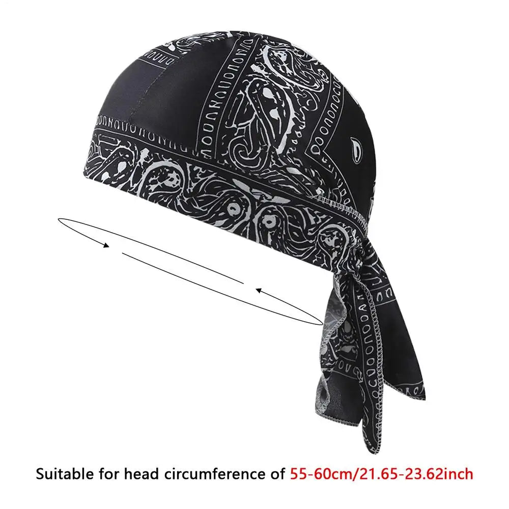 Do Rag Stretch Breathable Sweat Wicking Headscarf Skull Caps Beanie Zpaxo A