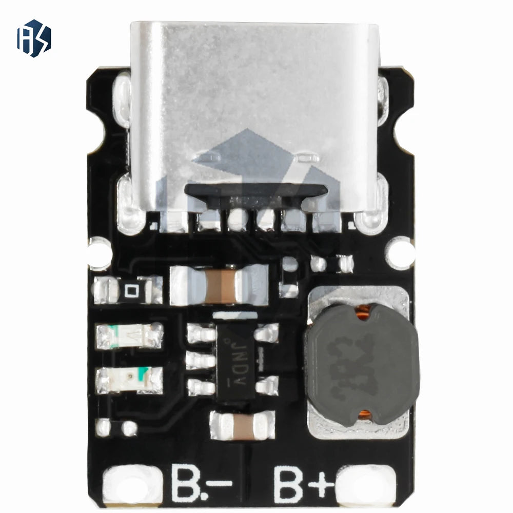 1~10PCS Mini Lithium Battery Charging Module, 5V Output Boost 1.2a 18650 Type-C with Protection Zpaxo