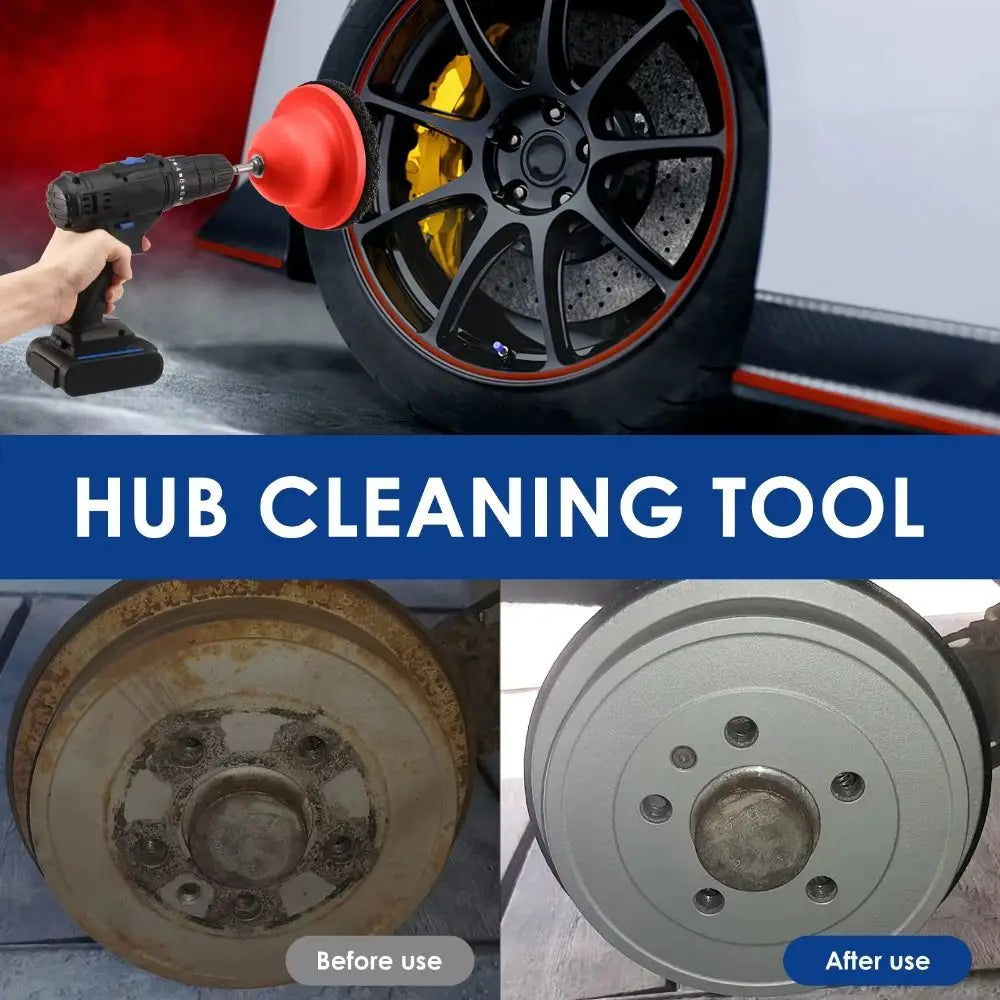 Wheel Hub Brush Grinder Cleaning Rotor Effective Grinding Discs Sturdy Zpaxo