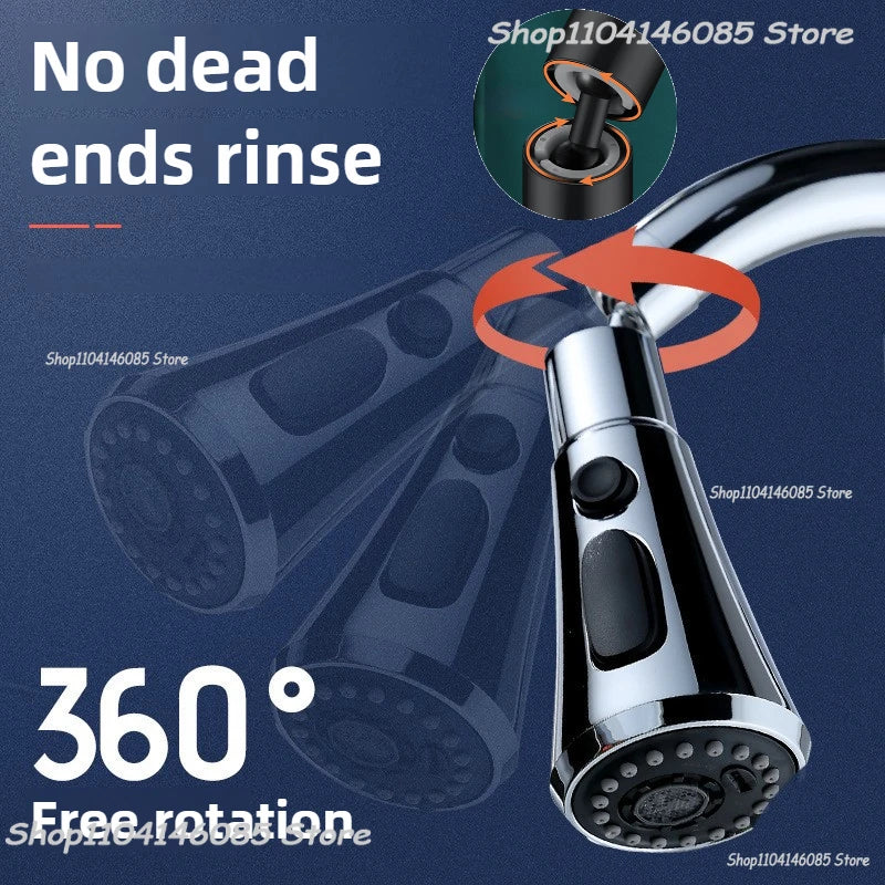 Universal Kitchen Faucet Extender 360° Swivel Aerator Plastic Splash Guard Strainer Sink Aerator Spout Kitchen Accessories Zpaxo