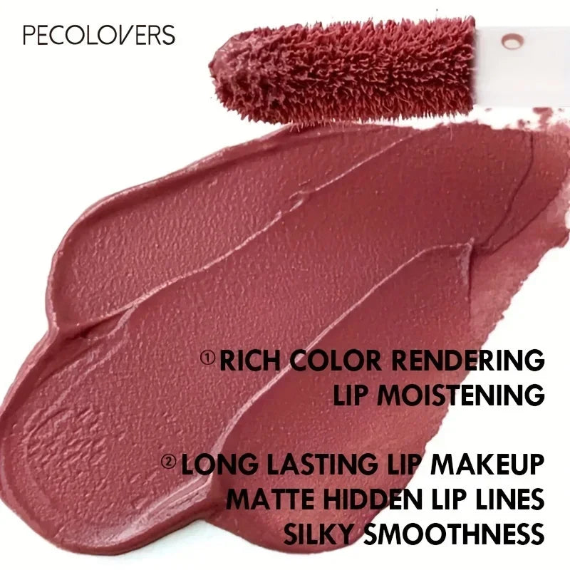 1PC 12-color Matte Lip Gloss, Velvet Sexy Liquid Lipstick, Long-lasting, Waterproof, Lip Makeup Zpaxo