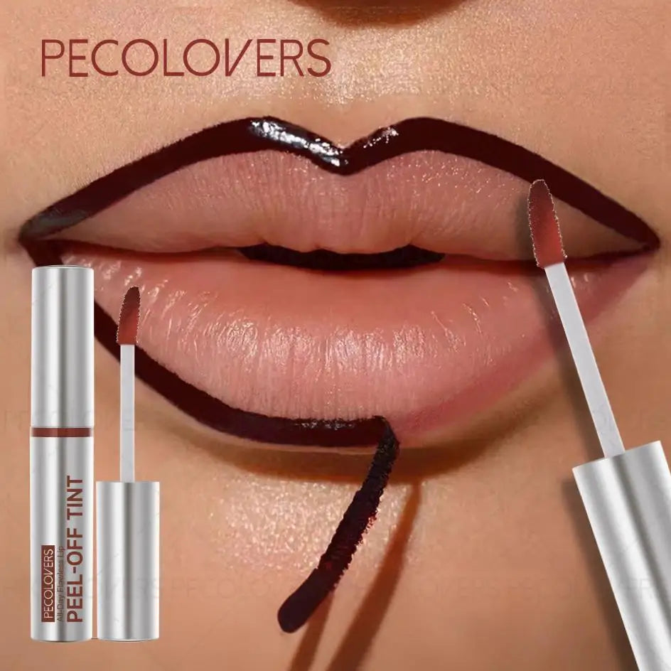 Peel-Off Lip Liner Tattoo, Waterproof Long-Lasting Matte Lip Stain, Hydrating Makeup, Lip Liner & Gloss Zpaxo