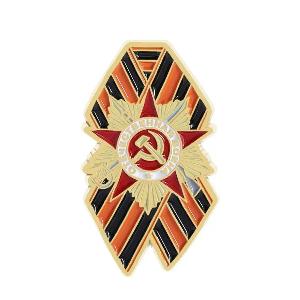 St. George Ribbon Enamel Pin Brooch – Victory Day Memorial Badge Enamel Pin Brooch Zpaxo A