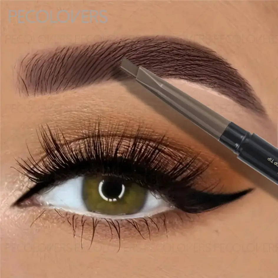 1pc Double-ended Waterproof Eyebrow Pencil - Long-lasting Eyebrow Precise Eyebrow Application, with Brush Tip for Easy Blending Zpaxo