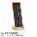 Wood Jewelry Display Stand – Necklace, Bracelet & Anklet Rack Jewelry Display Stand Zpaxo BLACK