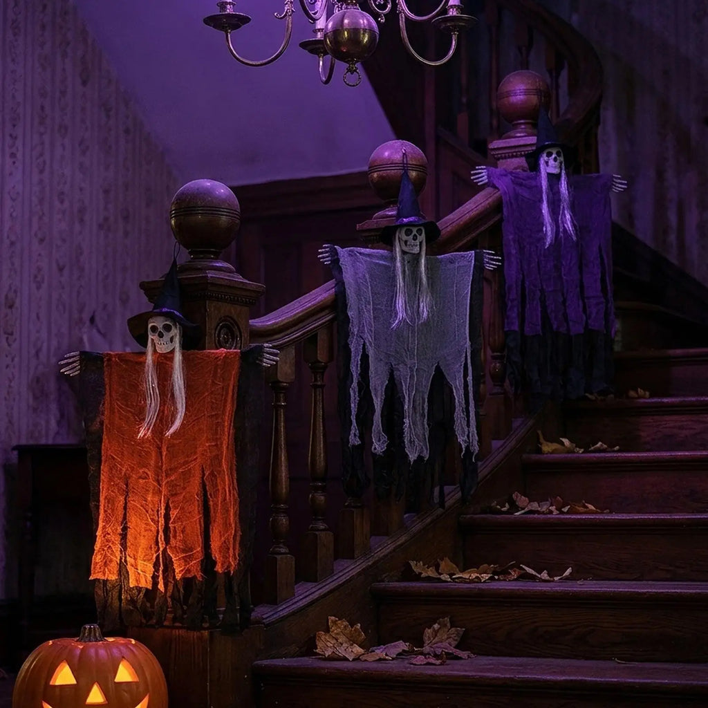 Halloween Ghost Outdoor Spooky Flying Skulls Party Props Ornaments