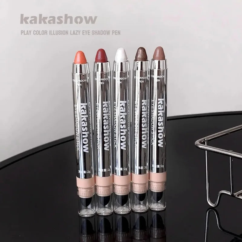 Velvet Wine Red Eyeshadow Stick Dual-ended Matte Pearlescent