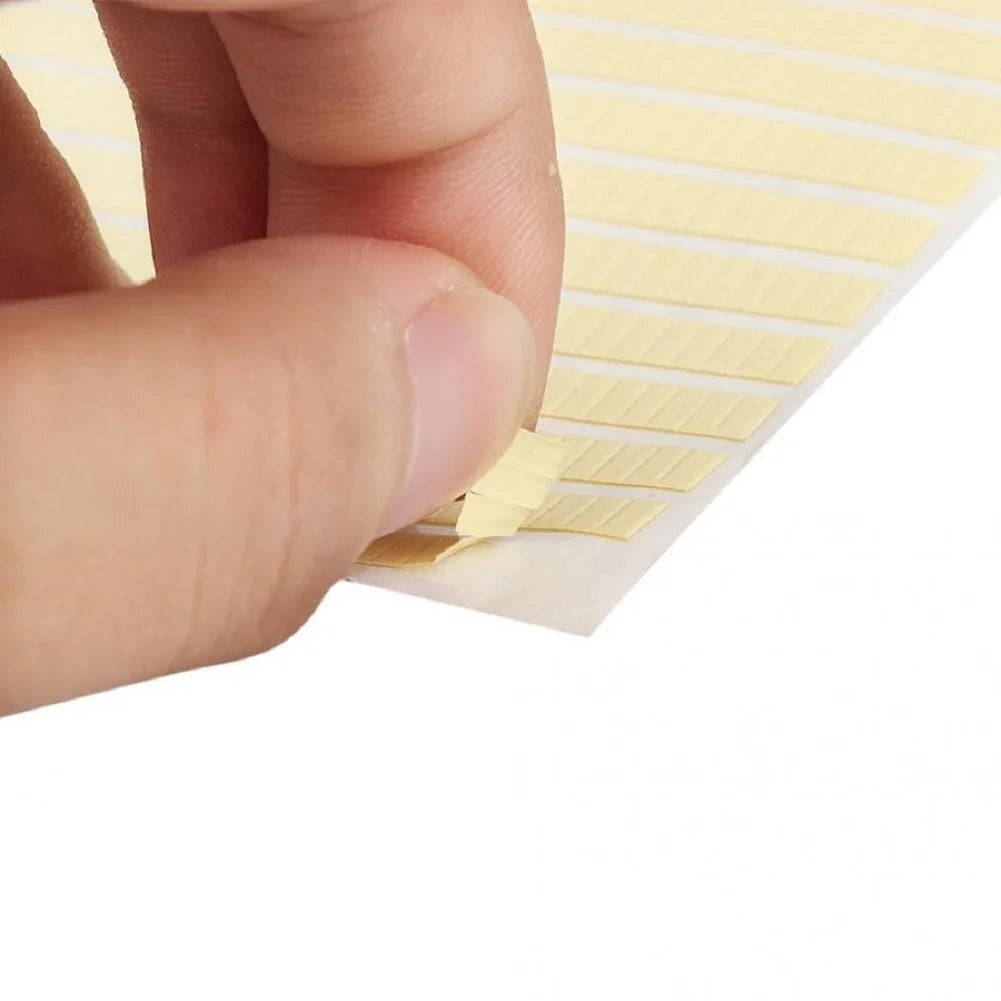 2 Pages Lot Double-sided Adhesive Strip Tape Stickers Fixing Watch