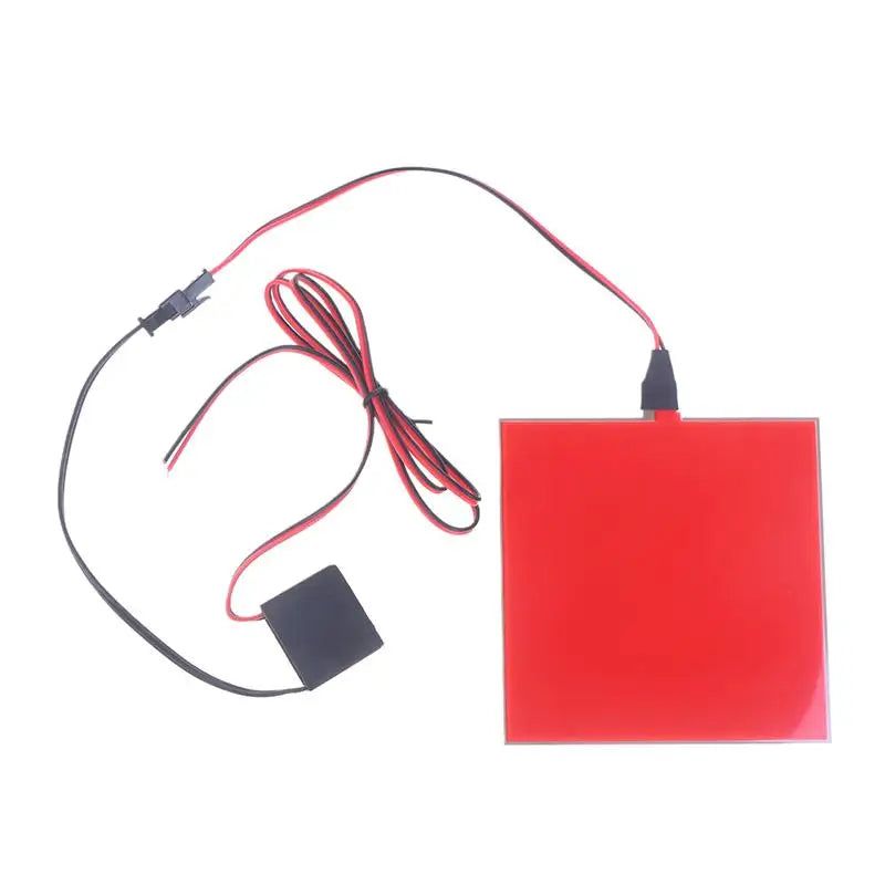 12V 10x10cm EL Flexible Electroluminescent Cold Light Source Cuttable Zpaxo