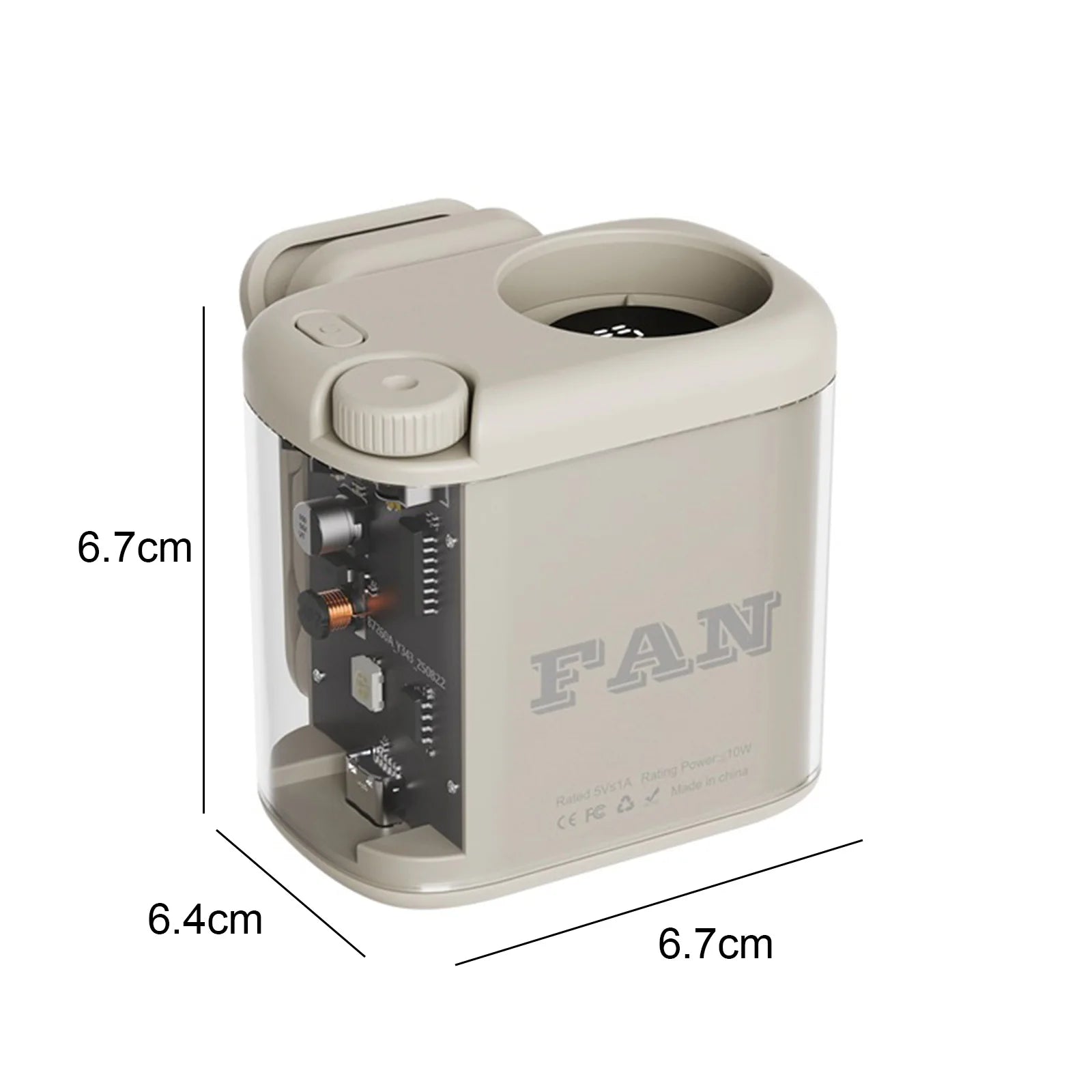 Wearable Waist Fan 100 Speeds Adjustable 1800mAh Battery Built in Colorful Lighting for Travel Outdoor Office Women Men Gifts Zpaxo