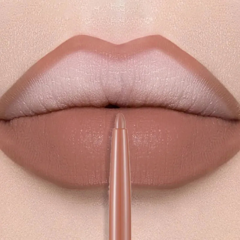 Matte Lip Liner Pen Long-lasting Waterproof Easy Coloring Smooth