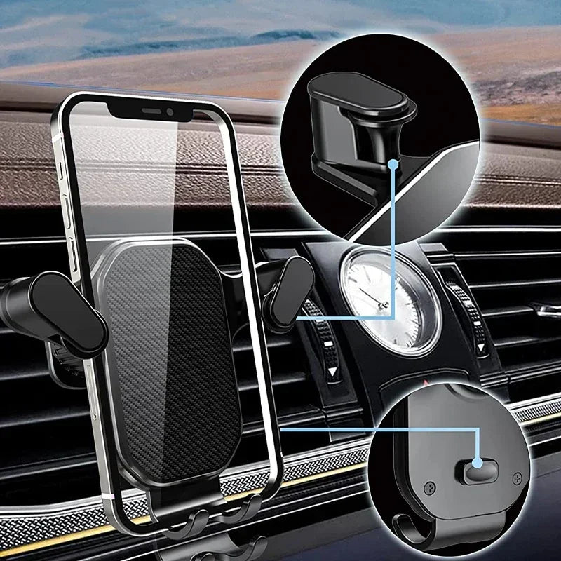360-Degree Rotation Smart Phone Holder Car Mount Air Vent Hook Iphone